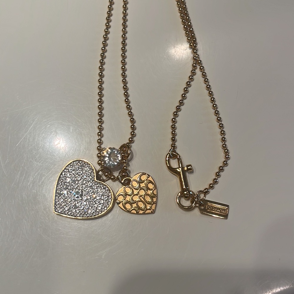 COACH gold necklace